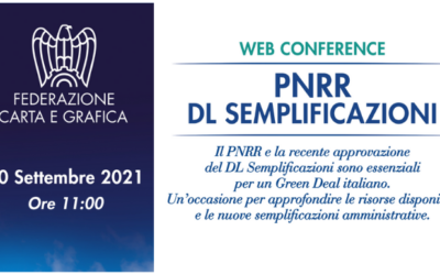 WEBINAR FEDERAZIONE CARTA E GRAFICA – PNRR E DL SEMPLIFICAZIONI
