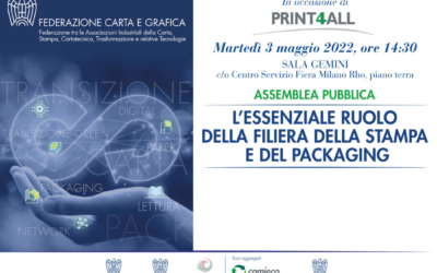 SAVE THE DATE – 3 MAGGIO ASSEMBLEA PUBBLICA FEDERAZIONE CARTA E GRAFICA